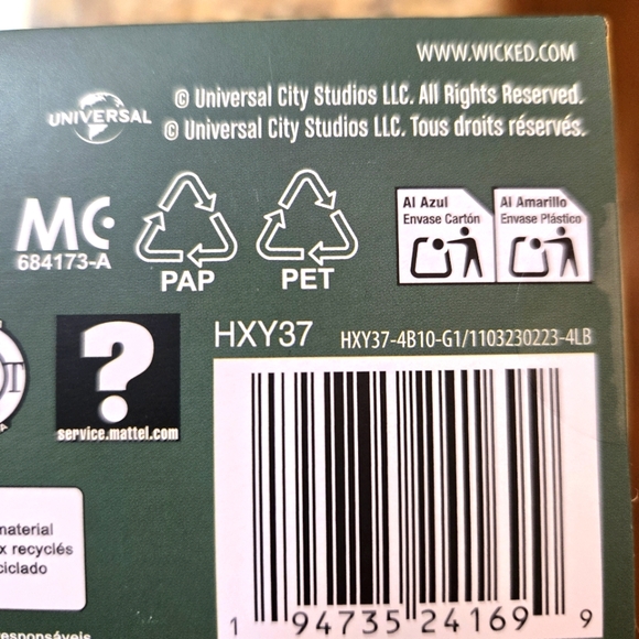 Wicked Deluxe Glinda URL misprint Mattel NWT never opened - Picture 4 of 7